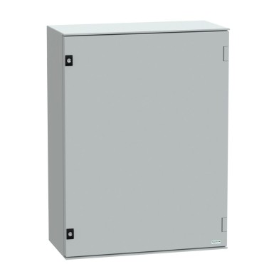 NSYPLM86PG - Wall mounted polyester enclosure, Thalassa PLM, plain door, with metallic plate, 847x636x300mm, IP66, IK10, RAL 7035 - Schneider Electric - Wall mounted polyester enclosure, Thalassa PLM, plain door, with metallic plate, 847x636x300mm, IP66, IK10, RAL 7035 - Schneider Electric - 0