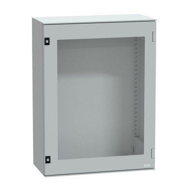 NSYPLM86TG - Wall mounted polyester enclosure, Thalassa PLM, glazed door, 847x636x300mm, IP66, IK08, RAL 7035 - Schneider Electric - Wall mounted polyester enclosure, Thalassa PLM, glazed door, 847x636x300mm, IP66, IK08, RAL 7035 - Schneider Electric - 0