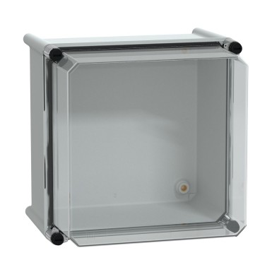 NSYPLS2727AG - PLS box, polyester rear, transparent PC cover IP66 27x27x23cm - Schneider Electric - PLS box, polyester rear, transparent PC cover IP66 27x27x23cm - Schneider Electric - 0