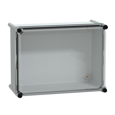 NSYPLS2736G - PLS box, polyester rear, transparent PC cover IP66 27x36x18cm - Schneider Electric - PLS box, polyester rear, transparent PC cover IP66 27x36x18cm - Schneider Electric - 0