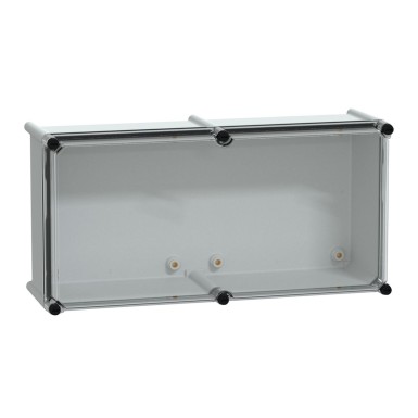 NSYPLS2754G - PLS box, polyester rear, transparent PC cover IP66 27x54x18cm - Schneider Electric - PLS box, polyester rear, transparent PC cover IP66 27x54x18cm - Schneider Electric - 0