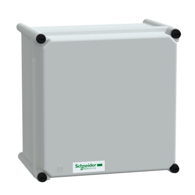 NSYPLSP2727G - PLS box, polyester rear, polyester cover IP66 27x27x18cm - Schneider Electric - PLS box, polyester rear, polyester cover IP66 27x27x18cm - Schneider Electric - 0