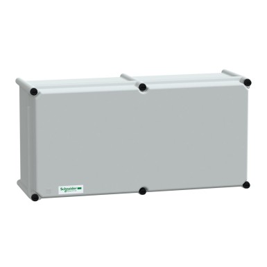 NSYPLSP2754G - PLS box, polyester rear, polyester cover IP66 27x54x18cm - Schneider Electric - PLS box, polyester rear, polyester cover IP66 27x54x18cm - Schneider Electric - 0