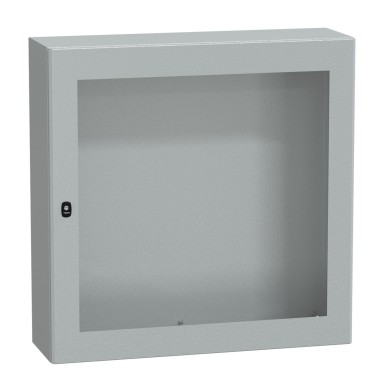 NSYS3D101030T - Wall mounted steel enclosure, Spacial S3D, transparent door, without mounting plate, 1000x1000x300mm, IP66, IK08 - Schneider Electric - Wall mounted steel enclosure, Spacial S3D, transparent door, without mounting plate, 1000x1000x300mm, IP66, IK08 - Schneider Electric - 0