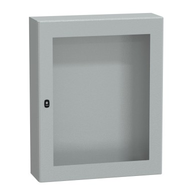 NSYS3D10825T - Wall mounted steel enclosure, Spacial S3D, transparent door, without mounting plate, 1000x800x250mm, IP66, IK08 - Schneider Electric - Wall mounted steel enclosure, Spacial S3D, transparent door, without mounting plate, 1000x800x250mm, IP66, IK08 - Schneider Electric - 0