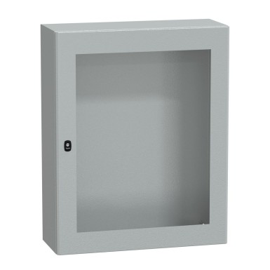 NSYS3D10830T - Wall mounted steel enclosure, Spacial S3D, transparent door, without mounting plate, 1000x800x300mm, IP66, IK08 - Schneider Electric - Wall mounted steel enclosure, Spacial S3D, transparent door, without mounting plate, 1000x800x300mm, IP66, IK08 - Schneider Electric - 0