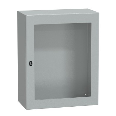 NSYS3D10840T - Wall mounted steel enclosure, Spacial S3D, transparent door, without mounting plate, 1000x800x400mm, IP66, IK08 - Schneider Electric - Wall mounted steel enclosure, Spacial S3D, transparent door, without mounting plate, 1000x800x400mm, IP66, IK08 - Schneider Electric - 0