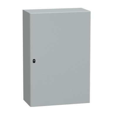 NSYS3D12840 - Wall mounted steel enclosure, Spacial S3D, plain door, without mounting plate, 1200x800x400mm, IP66, IK10 - Schneider Electric - Wall mounted steel enclosure, Spacial S3D, plain door, without mounting plate, 1200x800x400mm, IP66, IK10 - Schneider Electric - 0