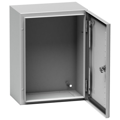 NSYS3D3215 - Wall mounted steel enclosure, Spacial S3D, plain door, without mounting plate, 300x200x150mm, IP66, IK10 - Schneider Electric - Wall mounted steel enclosure, Spacial S3D, plain door, without mounting plate, 300x200x150mm, IP66, IK10 - Schneider Electric - 1