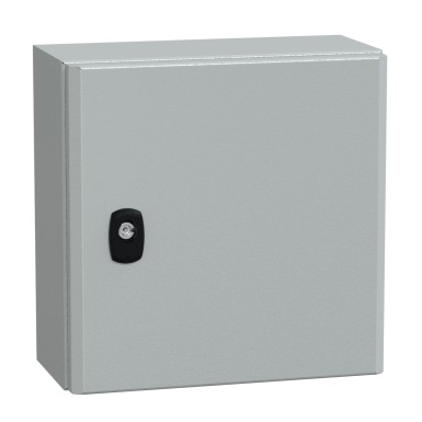 NSYS3D3315 - Wall mounted steel enclosure, Spacial S3D, plain door, without mounting plate, 300x300x150mm, IP66, IK10 - Schneider Electric - Wall mounted steel enclosure, Spacial S3D, plain door, without mounting plate, 300x300x150mm, IP66, IK10 - Schneider Electric - 0