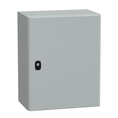 NSYS3D5425 - Wall mounted steel enclosure, Spacial S3D, plain door, without mounting plate, 500x400x250mm, IP66, IK10 - Schneider Electric - Wall mounted steel enclosure, Spacial S3D, plain door, without mounting plate, 500x400x250mm, IP66, IK10 - Schneider Electric - 0