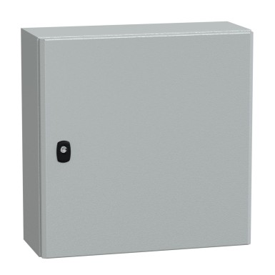 NSYS3D5520 - Wall mounted steel enclosure, Spacial S3D, plain door, without mounting plate, 500x500x200mm, IP66, IK10 - Schneider Electric - Wall mounted steel enclosure, Spacial S3D, plain door, without mounting plate, 500x500x200mm, IP66, IK10 - Schneider Electric - 0