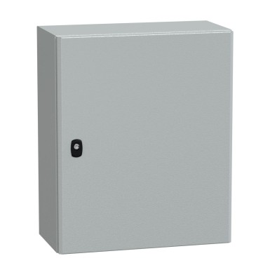 NSYS3D6525 - Wall mounted steel enclosure, Spacial S3D, plain door, without mounting plate, 600x500x250mm, IP66, IK10 - Schneider Electric - Wall mounted steel enclosure, Spacial S3D, plain door, without mounting plate, 600x500x250mm, IP66, IK10 - Schneider Electric - 0