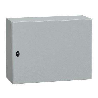 NSYS3D6830P - Wall mounted steel enclosure, Spacial S3D, plain door, with mounting plate, 600x800x300mm, IP66, IK10 - Schneider Electric - Wall mounted steel enclosure, Spacial S3D, plain door, with mounting plate, 600x800x300mm, IP66, IK10 - Schneider Electric - 0