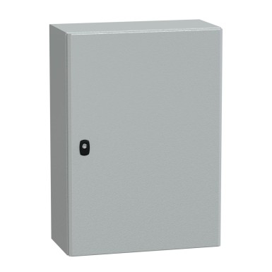 NSYS3D7525 - Wall mounted steel enclosure, Spacial S3D, plain door, without mounting plate, 700x500x250mm, IP66, IK10 - Schneider Electric - Wall mounted steel enclosure, Spacial S3D, plain door, without mounting plate, 700x500x250mm, IP66, IK10 - Schneider Electric - 0