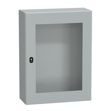 NSYS3D8625T - Wall mounted steel enclosure, Spacial S3D, transparent door, without mounting plate, 800x600x250mm, IP66, IK08 - Schneider Electric - Wall mounted steel enclosure, Spacial S3D, transparent door, without mounting plate, 800x600x250mm, IP66, IK08 - Schneider Electric - 0