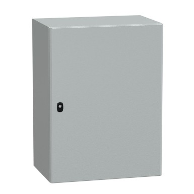 NSYS3D8640 - Wall mounted steel enclosure, Spacial S3D, plain door, without mounting plate, 800x600x400mm, IP66, IK10 - Schneider Electric - Wall mounted steel enclosure, Spacial S3D, plain door, without mounting plate, 800x600x400mm, IP66, IK10 - Schneider Electric - 0