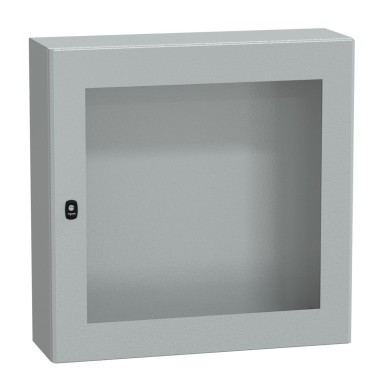 NSYS3D8825T - Wall mounted steel enclosure, Spacial S3D, transparent door, without mounting plate, 800x800x250mm, IP66, IK08 - Schneider Electric - Wall mounted steel enclosure, Spacial S3D, transparent door, without mounting plate, 800x800x250mm, IP66, IK08 - Schneider Electric - 0