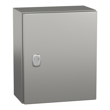 NSYS3X302515 - Wall mounted enclosure, Spacial S3X, stainless steel 304L, plain door, 300x250x150mm, IP66 - Schneider Electric - Wall mounted enclosure, Spacial S3X, stainless steel 304L, plain door, 300x250x150mm, IP66 - Schneider Electric - 0