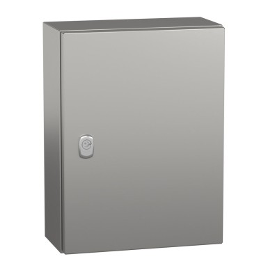 NSYS3X4315 - Wall mounted enclosure, Spacial S3X, stainless steel 304L, plain door, 400x300x150mm, IP66 - Schneider Electric - Wall mounted enclosure, Spacial S3X, stainless steel 304L, plain door, 400x300x150mm, IP66 - Schneider Electric - 0