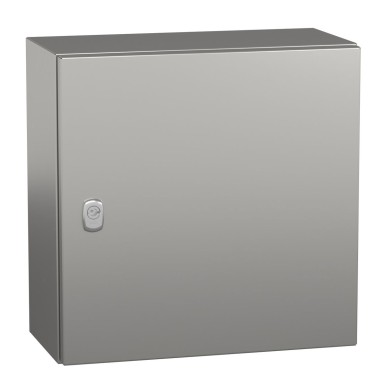 NSYS3X4420 - Wall mounted enclosure, Spacial S3X, stainless steel 304L, plain door, 400x400x200mm, IP66 - Schneider Electric - Wall mounted enclosure, Spacial S3X, stainless steel 304L, plain door, 400x400x200mm, IP66 - Schneider Electric - 0