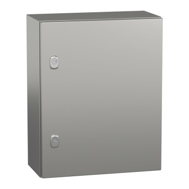 NSYS3X5420H - Wall mounted enclosure, Spacial S3X, stainless steel 316L, plain door, 500x400x200mm, IP66 - Schneider Electric - Wall mounted enclosure, Spacial S3X, stainless steel 316L, plain door, 500x400x200mm, IP66 - Schneider Electric - 0