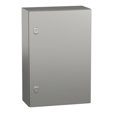 NSYS3X6420H - Wall mounted enclosure, Spacial S3X, stainless steel 316L, plain door, 600x400x200mm, IP66 - Schneider Electric - Wall mounted enclosure, Spacial S3X, stainless steel 316L, plain door, 600x400x200mm, IP66 - Schneider Electric - 0