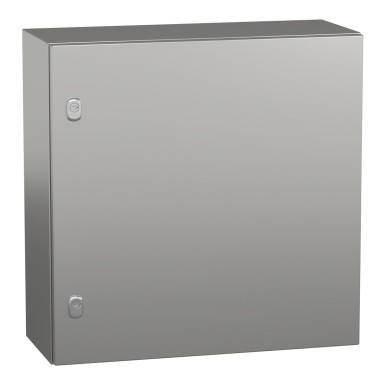 NSYS3X6625H - Wall mounted enclosure, Spacial S3X, stainless steel 316L, plain door, 600x600x250mm, IP66 - Schneider Electric - Wall mounted enclosure, Spacial S3X, stainless steel 316L, plain door, 600x600x250mm, IP66 - Schneider Electric - 0