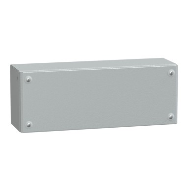 NSYSBM154012 - Metal industrial box plain door H150xW400xD120 IP66 IK10 RAL 7035 - Schneider Electric - Metal industrial box plain door H150xW400xD120 IP66 IK10 RAL 7035 - Schneider Electric - 0