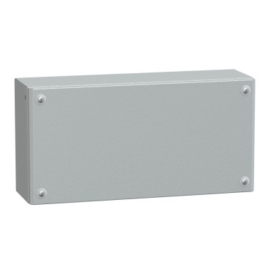 NSYSBM204012 - Metal industrial box plain door H200xW400xD120 IP66 IK10 RAL 7035 - Schneider Electric - Metal industrial box plain door H200xW400xD120 IP66 IK10 RAL 7035 - Schneider Electric - 0