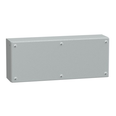 NSYSBM205012 - Metal industrial box plain door H200xW500xD120 IP66 IK10 RAL 7035 - Schneider Electric - Metal industrial box plain door H200xW500xD120 IP66 IK10 RAL 7035 - Schneider Electric - 0