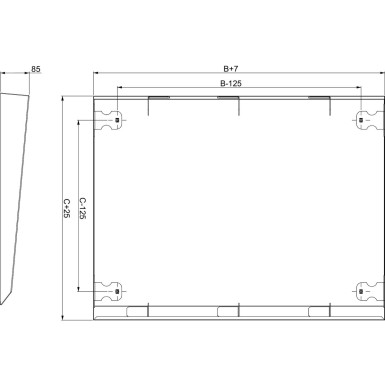 NSYSC1240 - Spacial SF/SM canopy 1200x400 mm - Schneider Electric - Spacial SF/SM canopy 1200x400 mm - Schneider Electric - 0