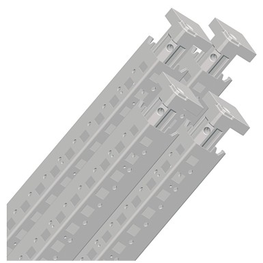 NSYSFV12 - Set of 4 vertical uprights for Spacial SF enclosure. Height: 1200 mm. RAL 7035. - Schneider Electric - Set of 4 vertical uprights for Spacial SF enclosure. Height: 1200 mm. RAL 7035. - Schneider Electric - 0