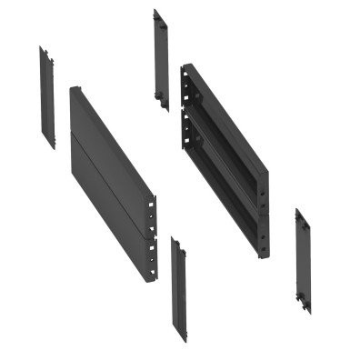 NSYSPS3200SD - 2 side panels for plinth. 300x200mm. Folded sheet steel. RAL 7022. IP 30. IK 10. - Schneider Electric - 2 side panels for plinth. 300x200mm. Folded sheet steel. RAL 7022. IP 30. IK 10. - Schneider Electric - 0