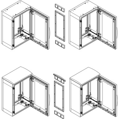 NSYSUPLA3G - Additional aesthetic trim kit for coupling versPLA or PLAZ without canopy D320mm - Schneider Electric - Additional aesthetic trim kit for coupling versPLA or PLAZ without canopy D320mm - Schneider Electric - 0