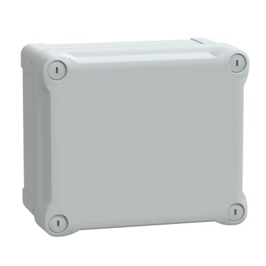 NSYTBS191610H - ABS box IP66 IK07 RAL7035 Int.H175W150D100 Ext.H193W164D105 Opaque cover H40 - Schneider Electric - ABS box IP66 IK07 RAL7035 Int.H175W150D100 Ext.H193W164D105 Opaque cover H40 - Schneider Electric - 0