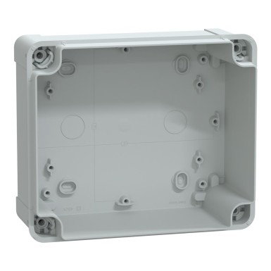 NSYTBS191610H - ABS box IP66 IK07 RAL7035 Int.H175W150D100 Ext.H193W164D105 Opaque cover H40 - Schneider Electric - ABS box IP66 IK07 RAL7035 Int.H175W150D100 Ext.H193W164D105 Opaque cover H40 - Schneider Electric - 1