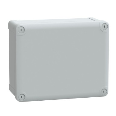 NSYTBS241910 - ABS box IP66 IK07 RAL7035 Int.H225W175D100 Ext.H241W191D128 Opaque cover H20 - Schneider Electric - ABS box IP66 IK07 RAL7035 Int.H225W175D100 Ext.H241W191D128 Opaque cover H20 - Schneider Electric - 0