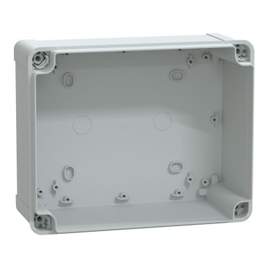 NSYTBS241912H - ABS box IP66 IK07 RAL7035 Int.H225W175D120 Ext.H241W194D127 Opaque cover H40 - Schneider Electric - ABS box IP66 IK07 RAL7035 Int.H225W175D120 Ext.H241W194D127 Opaque cover H40 - Schneider Electric - 1