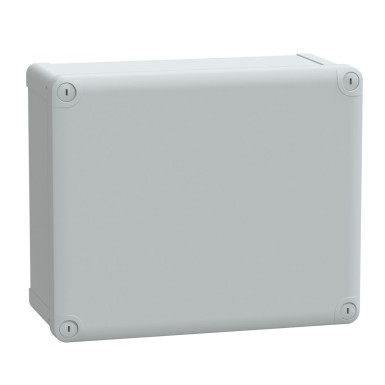 NSYTBS292412 - ABS box IP66 IK07 RAL7035 Int.H275W225D120 Ext.H291W241D128 Opaque cover H20 - Schneider Electric - ABS box IP66 IK07 RAL7035 Int.H275W225D120 Ext.H291W241D128 Opaque cover H20 - Schneider Electric - 0