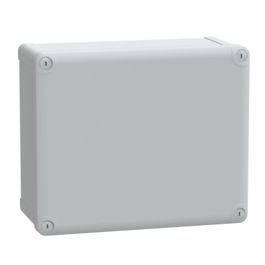 NSYTBS292412H - ABS box IP66 IK07 RAL7035 Int.H275W225D120 Ext.H291W241D128 Opaque cover H60 - Schneider Electric - ABS box IP66 IK07 RAL7035 Int.H275W225D120 Ext.H291W241D128 Opaque cover H60 - Schneider Electric - 0