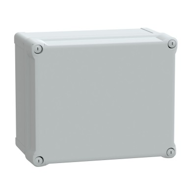 NSYTBS292416H - ABS box IP66 IK07 RAL7035 Int.H275W225D160 Ext.H291W241D168 Opaque cover H60 - Schneider Electric - ABS box IP66 IK07 RAL7035 Int.H275W225D160 Ext.H291W241D168 Opaque cover H60 - Schneider Electric - 0