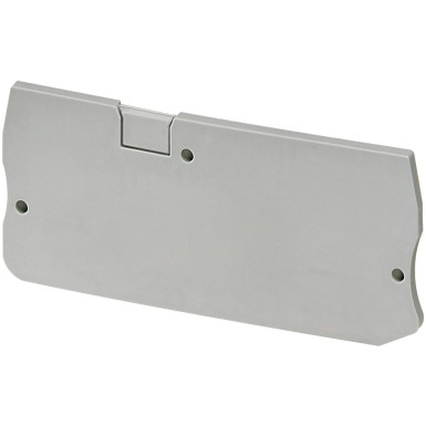 NSYTRACP43 - Cover plate, Linergy TR, 2.2mm width, 3 points, for push-in terminals NSYTRP43, grey, Set of 50 - Schneider Electric - Cover plate, Linergy TR, 2.2mm width, 3 points, for push-in terminals NSYTRP43, grey, Set of 50 - Schneider Electric - 0