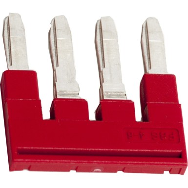 NSYTRAL44 - Plug-in bridge, Linergy TR, 4 pole, for 4mmІ terminal blocks, red, 4 way, 6.2mm pitch, set of 50 - Schneider Electric - Plug-in bridge, Linergy TR, 4 pole, for 4mmІ terminal blocks, red, 4 way, 6.2mm pitch, set of 50 - Schneider Electric - 0