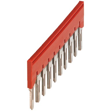 NSYTRAL610 - Plug-in bridge, Linergy TR, 10 points for 6mmІ terminal blocks, red, 10 way, set of 10 - Schneider Electric - Plug-in bridge, Linergy TR, 10 points for 6mmІ terminal blocks, red, 10 way, set of 10 - Schneider Electric - 0