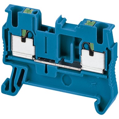 NSYTRP22BL - Terminal block, Linergy TR, push-in type, feed through, 2 points, 2.5mmІ, blue, set of 50 - Schneider Electric - Terminal block, Linergy TR, push-in type, feed through, 2 points, 2.5mmІ, blue, set of 50 - Schneider Electric - 0