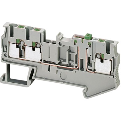 NSYTRP23SC - PUSHIN TERMINAL, KNIFE DISCONNECT, 3 POINTS, 2,5MMІ, GREY - Schneider Electric - PUSHIN TERMINAL, KNIFE DISCONNECT, 3 POINTS, 2,5MMІ, GREY - Schneider Electric - 0