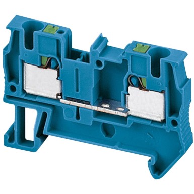 NSYTRP42BL - Terminal block, Linergy TR, push-in type, feed through, 2 points, 4mmІ, blue, set of 50 - Schneider Electric - Terminal block, Linergy TR, push-in type, feed through, 2 points, 4mmІ, blue, set of 50 - Schneider Electric - 0