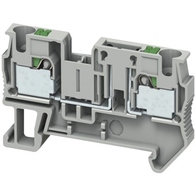 NSYTRP42TB - PUSHIN TERMINAL, BASIC DISCONNECT TERMINAL, 2 POINTS, 4MMІ, GREY - Schneider Electric - PUSHIN TERMINAL, BASIC DISCONNECT TERMINAL, 2 POINTS, 4MMІ, GREY - Schneider Electric - 0