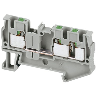 NSYTRP43 - Terminal block, Linergy TR, push-in type, feed through, 3 points, 4mmІ, grey, set of 50 - Schneider Electric - Terminal block, Linergy TR, push-in type, feed through, 3 points, 4mmІ, grey, set of 50 - Schneider Electric - 0